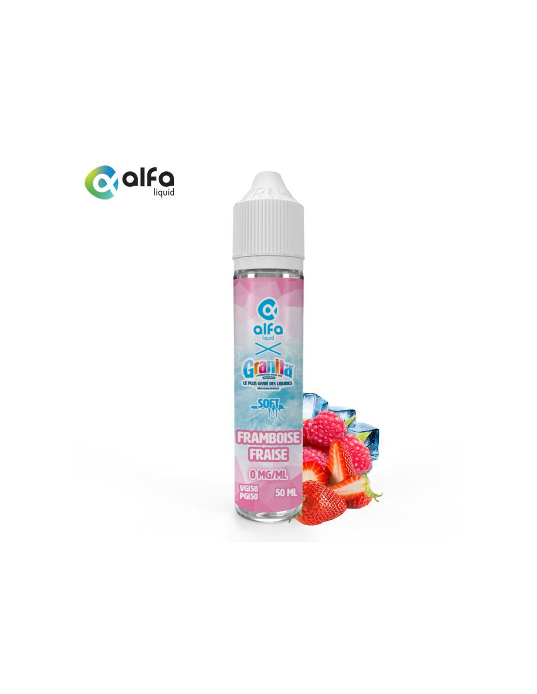 FRAMBOISE FRAISE 50ML SOFT - GRANITA 13,99 € AlkaVape