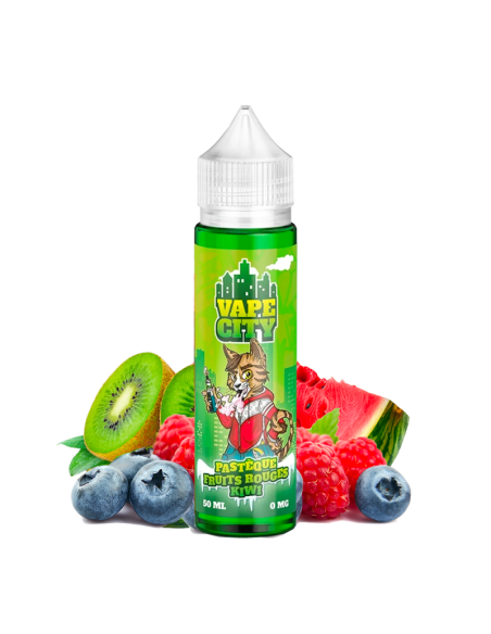 PASTÈQUE FRUITS ROUGES KIWI 50ML - VAPE CITY