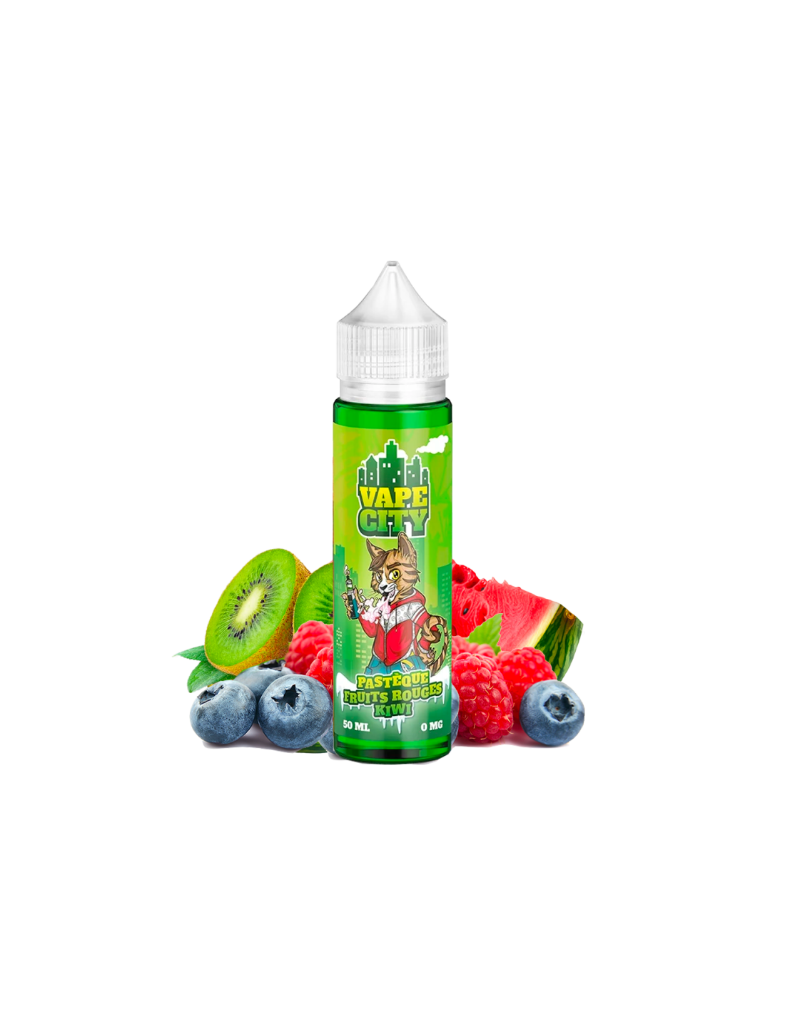 PASTÈQUE FRUITS ROUGES KIWI 50ML - VAPE CITY 13,99 € AlkaVape
