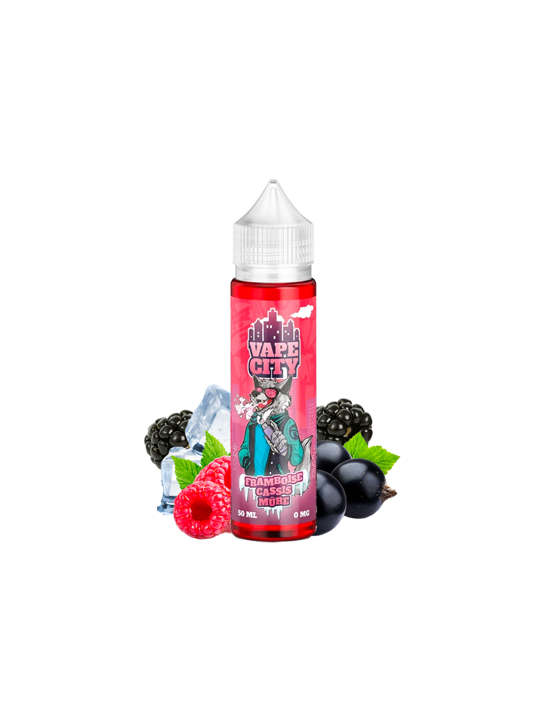 FRAMBOISE CASSIS MÛRE 50ML - VAPE CITY 13,99 € AlkaVape
