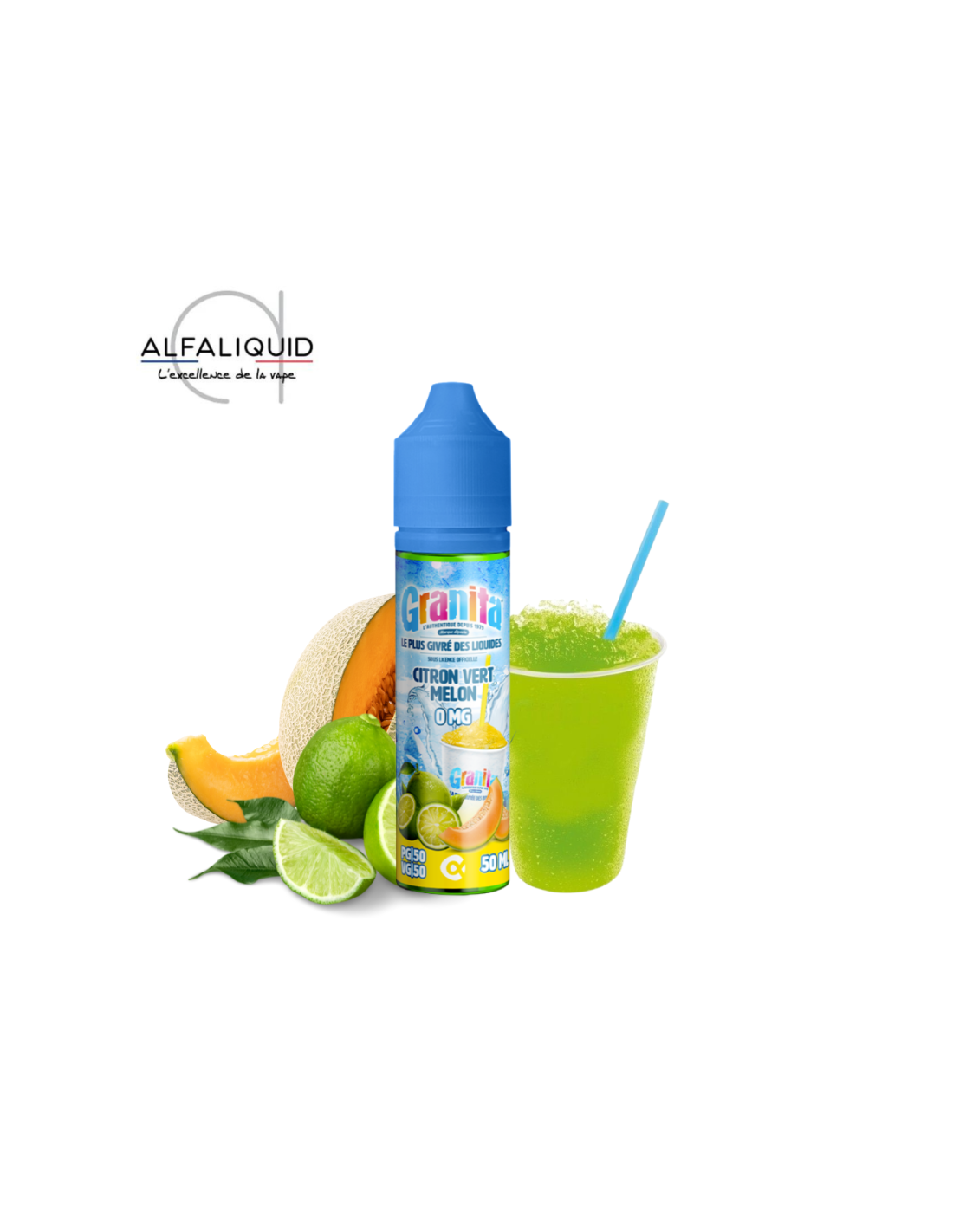 CITRON VERT MELON 50ML - GRANITA 13,99 € AlkaVape