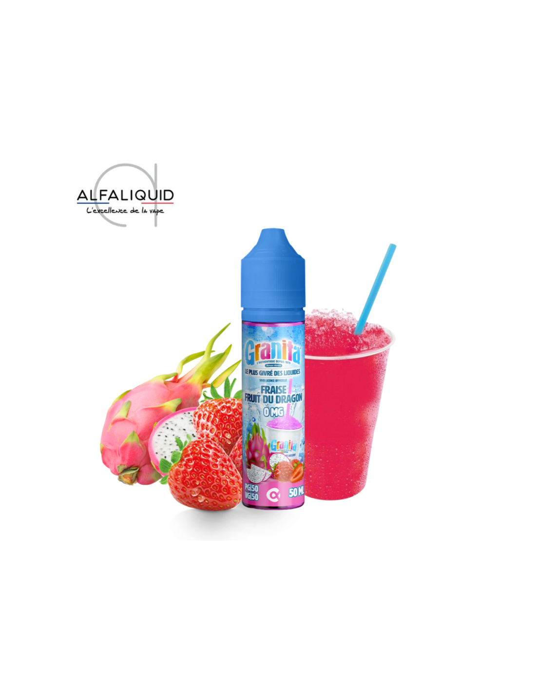FRAISE FRUITS DU DRAGON 50ML - GRANITA 13,99 € AlkaVape