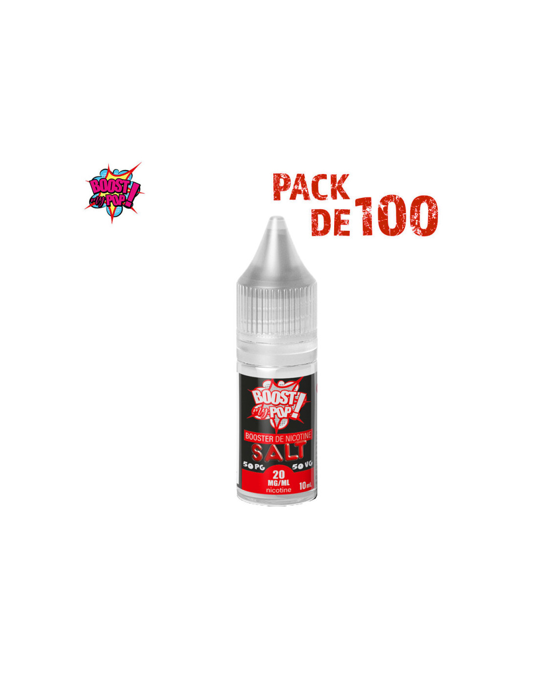 BOOSTER SALT 10ML - PACK DE 100 - BOOST MY POP 54,99 € AlkaVape