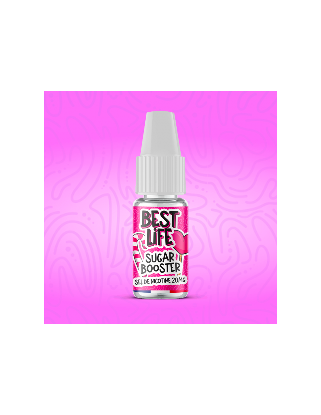 SUGAR BOOSTER SEL DE NICOTINE 10ML - BEST LIFE 1,29 € AlkaVape