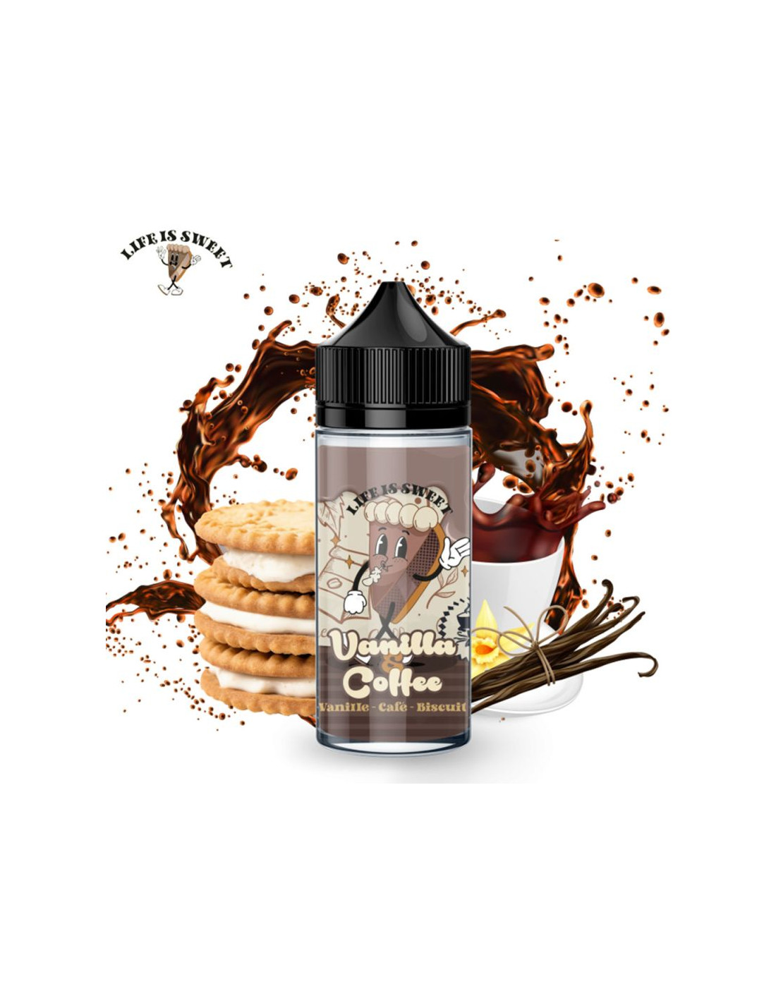 VANILLA & COFFEE 100ML - LIFE IS SWEET 17,99 € AlkaVape