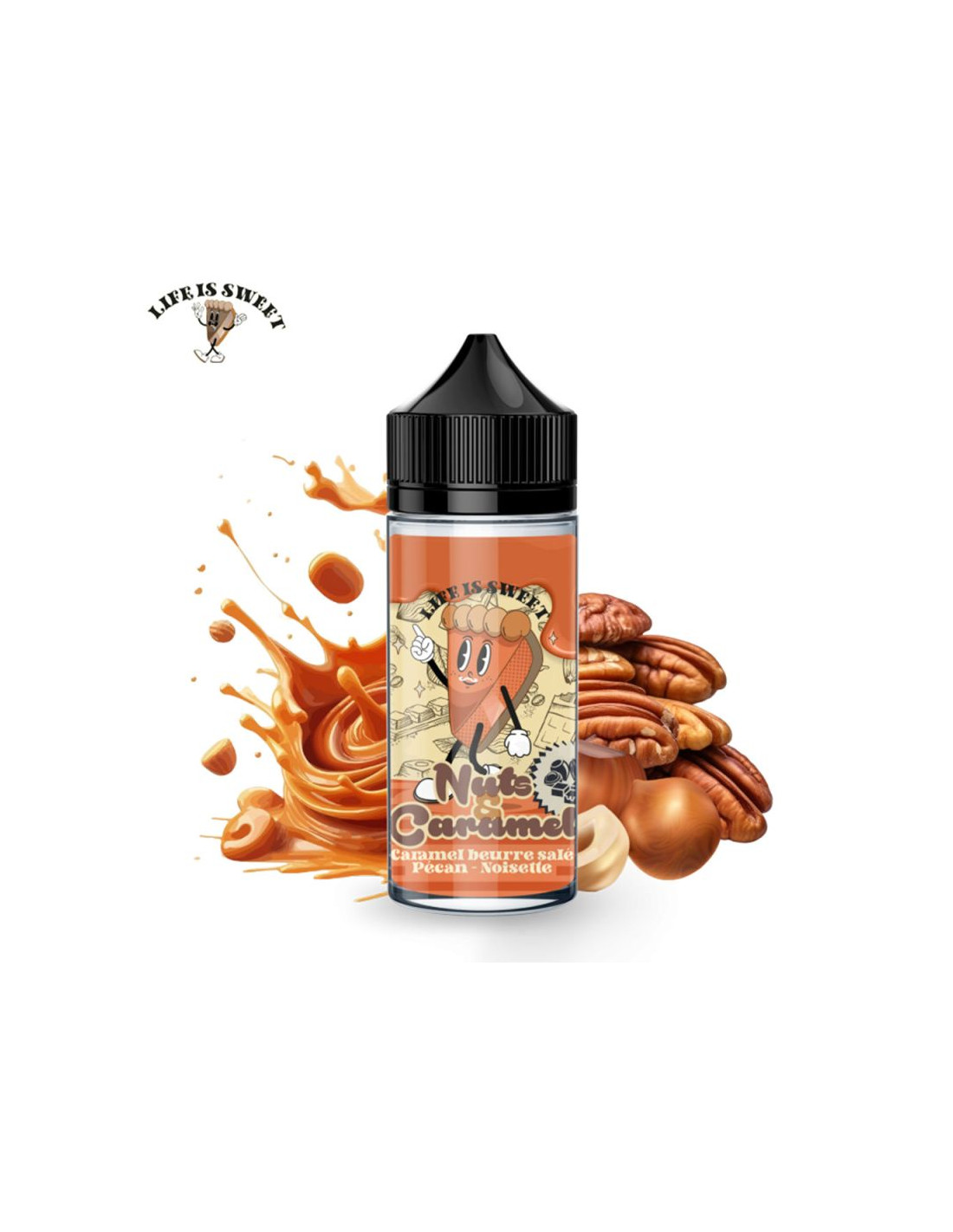 NUTS & CARAMEL 100ML - LIFE IS SWEET 17,99 € AlkaVape