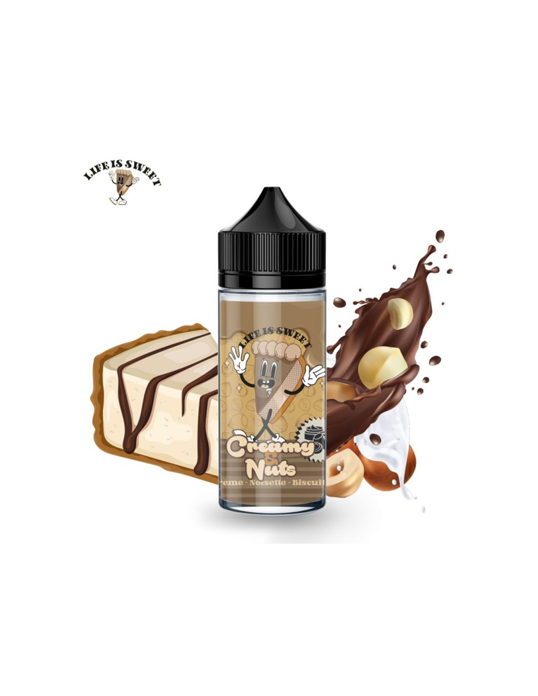 CREAMY & NUTS 100ML - LIFE IS SWEET 17,99 € AlkaVape