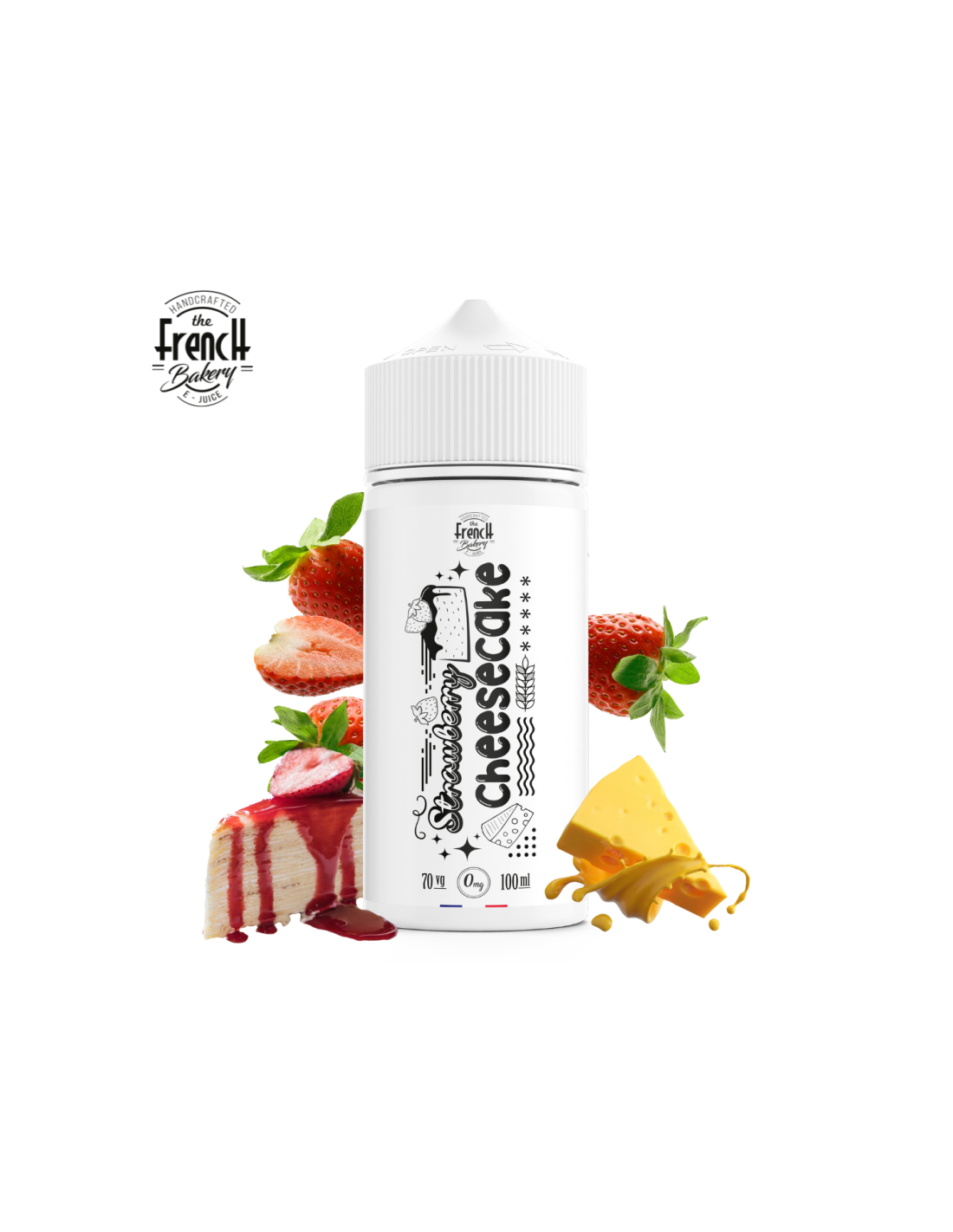 STRAWBERRY CHEESECAKE 100ML - THE FRENCH BAKERY 17,99 € AlkaVape
