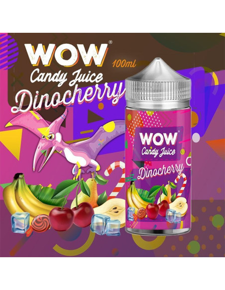 DINOCHERRY 100ML - WOW CANDY JUICE BY MADE IN VAPE