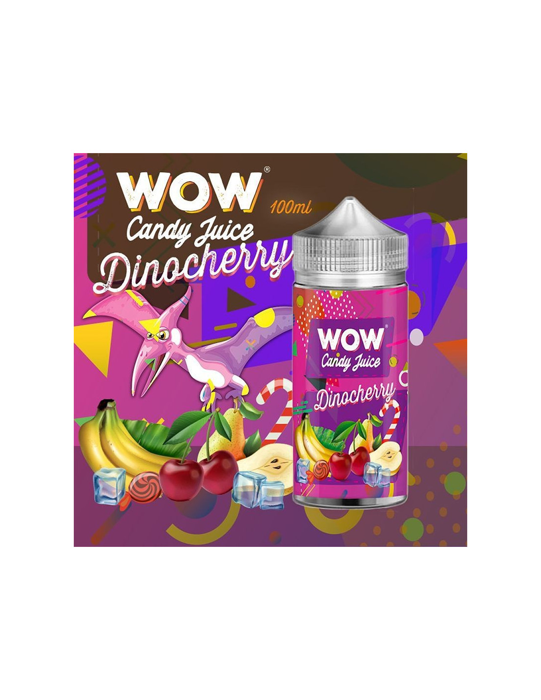 DINOCHERRY 100ML - WOW CANDY JUICE BY MADE IN VAPE 17,99 € AlkaVape