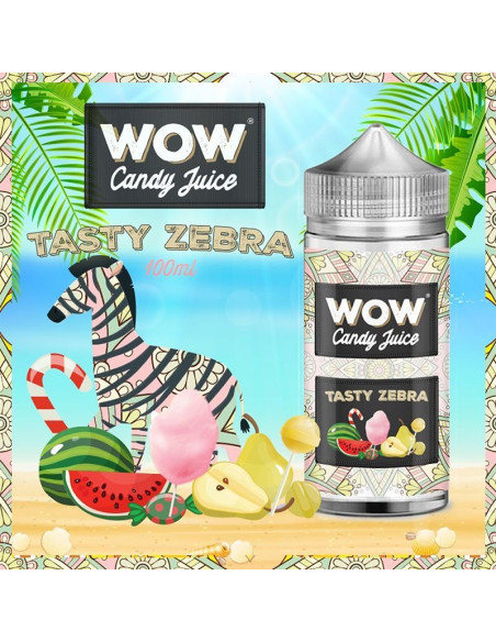 TASTY ZEBRA 100ML - WOW CANDY JUICE BY MADE IN VAPE