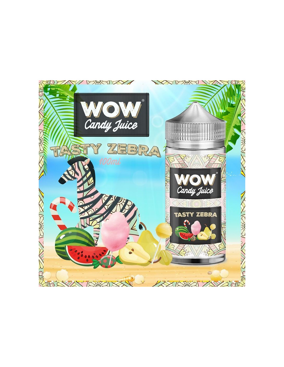 TASTY ZEBRA 100ML - WOW CANDY JUICE BY MADE IN VAPE 17,99 € AlkaVape