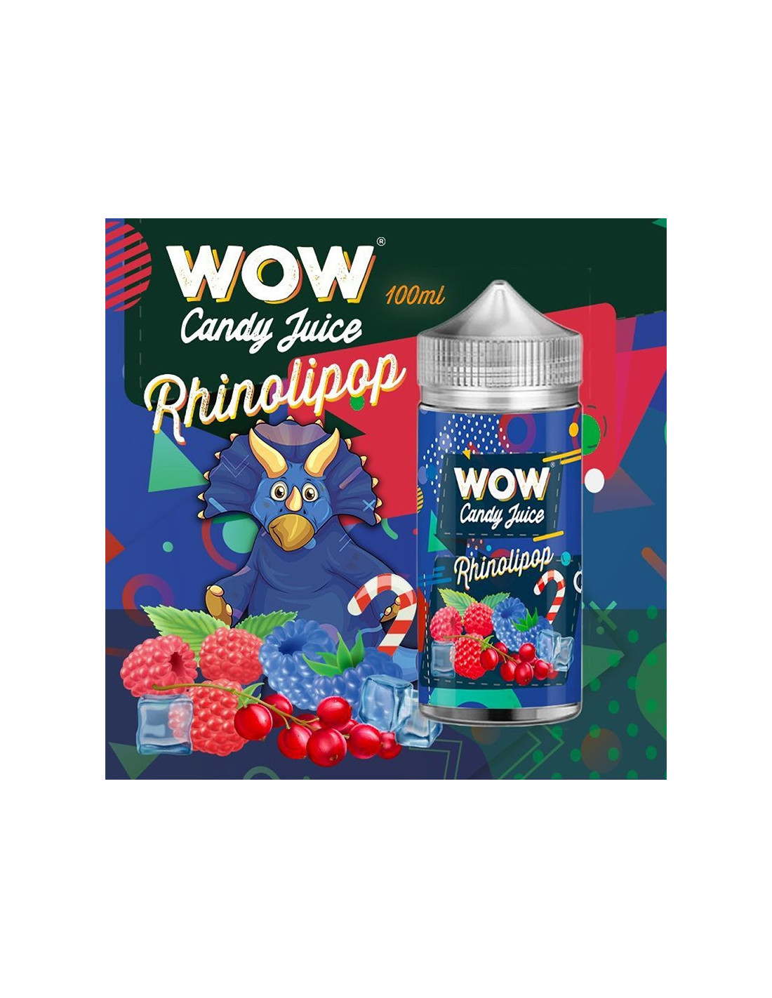 RHINOLIPOP 100ML - WOW CANDY JUICE BY MADE IN VAPE 17,99 € AlkaVape