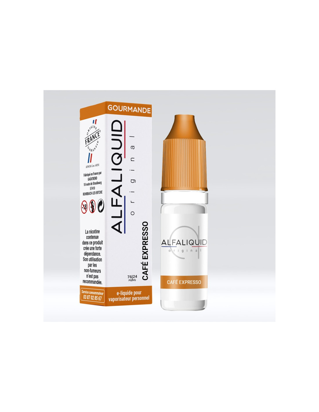 CAFÉ EXPRESSO 10ML - ALFALIQUID GOURMANDES 4,99 € AlkaVape