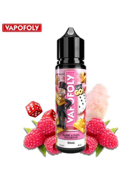 BARBE À PAPA FRAMBOISE 50ML - VAPOFOLY
