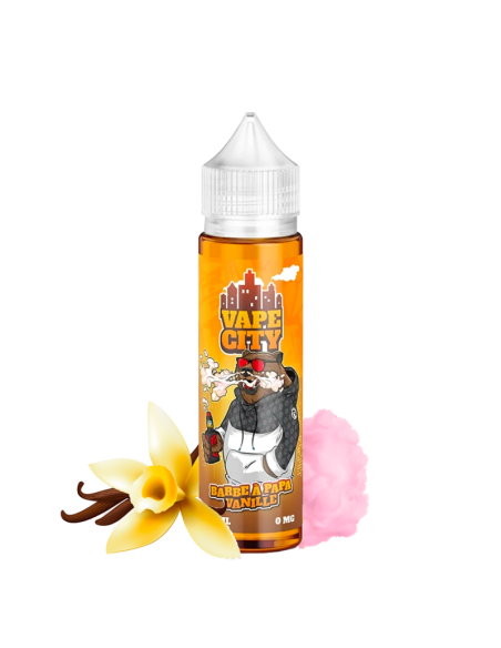 BARBE À PAPA VANILLE 50ML - VAPE CITY