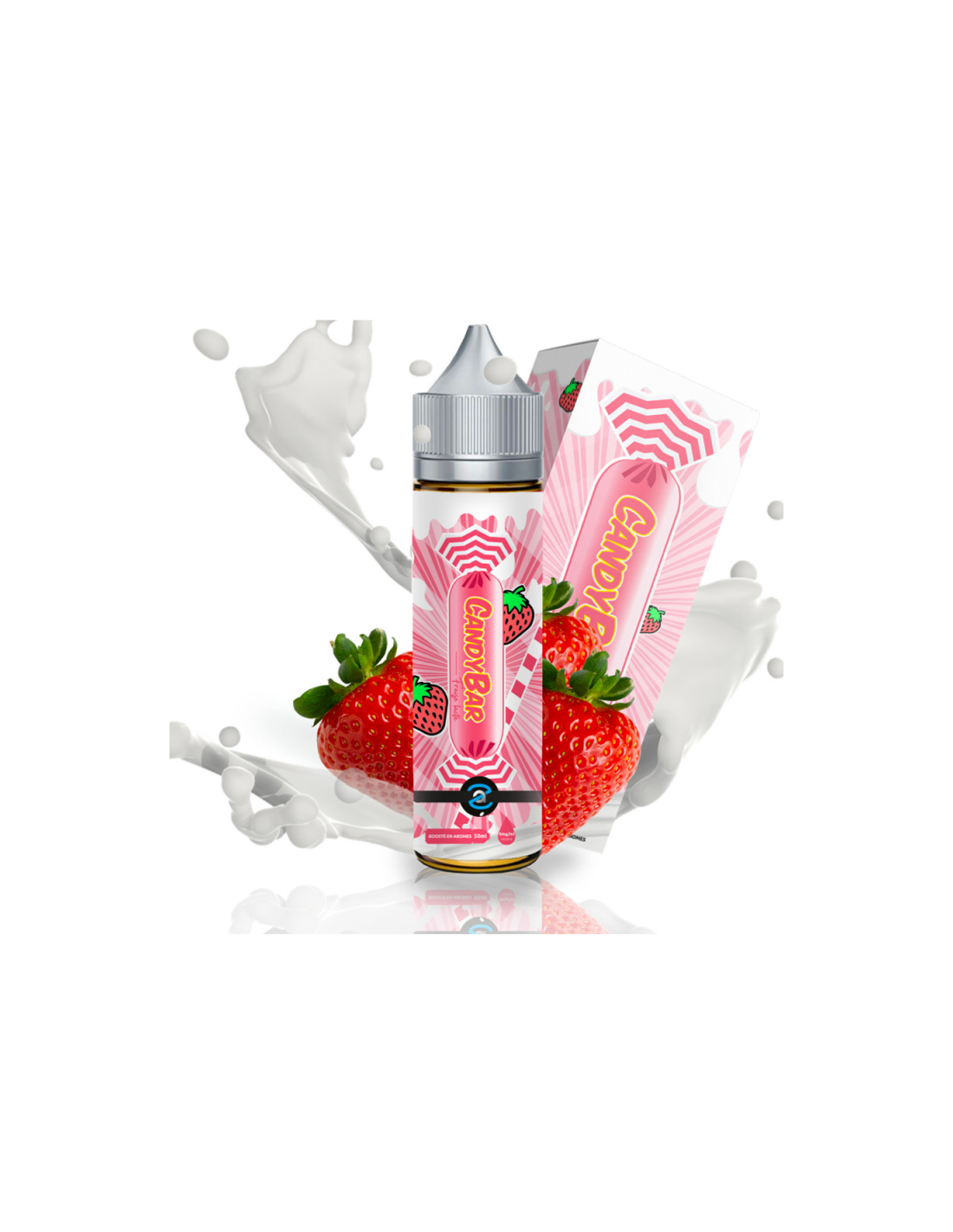 CANDY BAR FRAISE LACTÉE 50ML - AROMAZON 13,99 € AlkaVape