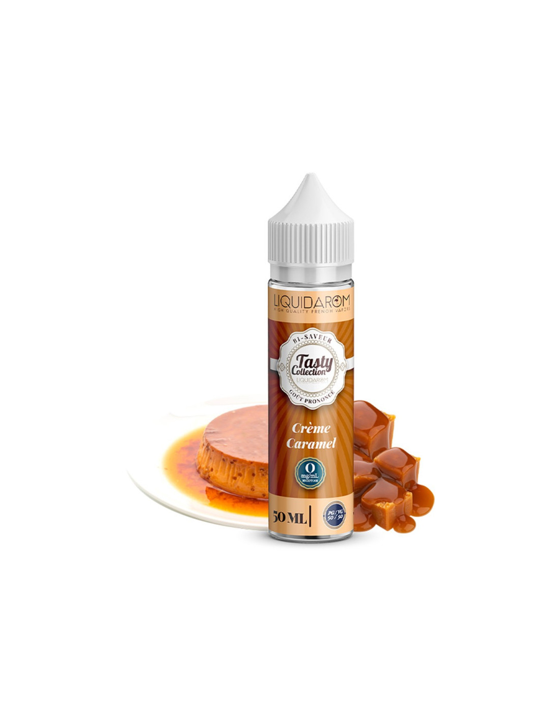 CRÈME CARAMEL 50ML - TASTY BY LIQUIDAROM 13,99 € AlkaVape