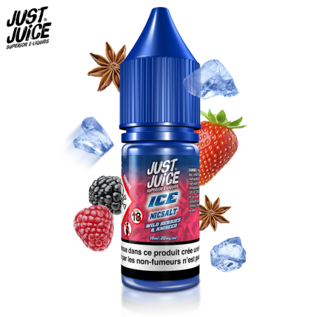 WILD BERRIES & ANISEED ICE 10ML NIC SALT - JUST JUICE