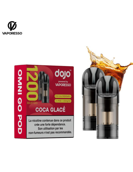 CARTOUCHES COLA ICE (2PCS) 600 PUFFS OMNI GO - DOJO BY VAPORESSO