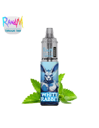 KIT BLUE MINT 7000 PUFFS 2ML - TORNADO WHITE RABBIT BY RANDM