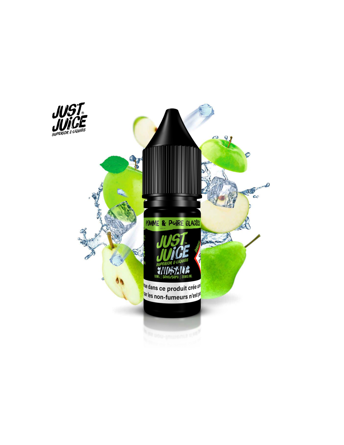 POMME & POIRE GLACÉES 10ML NIC SALT - JUST JUICE 4,99 € AlkaVape
