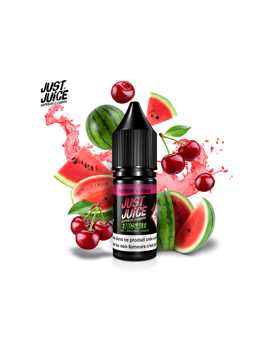 PASTÈQUE & CERISE 10ML NIC SALT - JUST JUICE 4,99 € AlkaVape