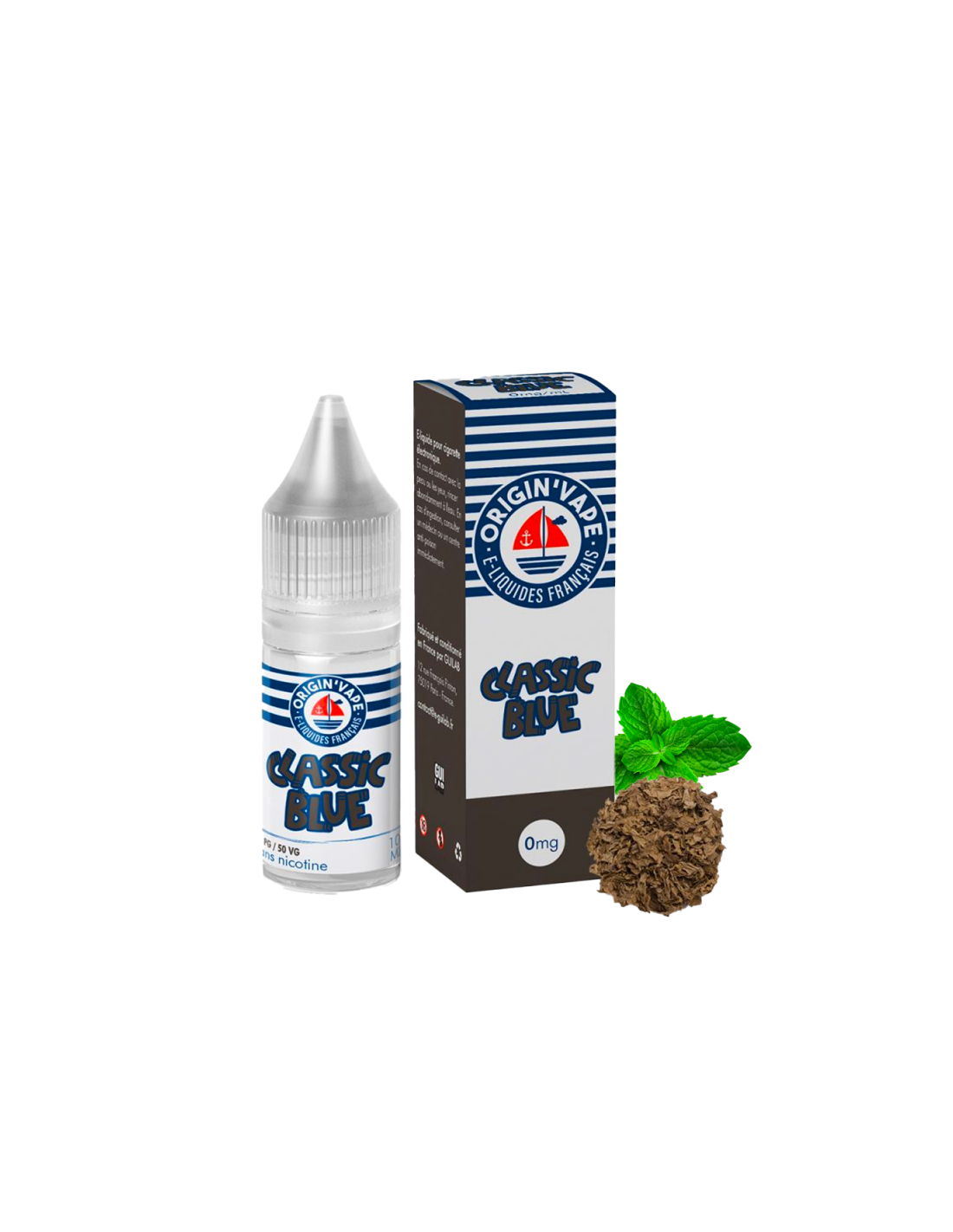 CLASSIC BLUE 10ML (BOITE DE 10) - ORIGIN'VAPE 13,99 € AlkaVape