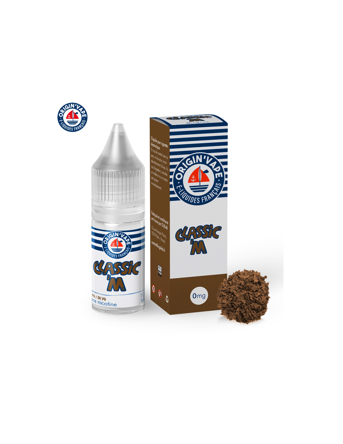CLASSIC M 10ML (BOITE DE 10) - ORIGIN'VAPE 13,99 € AlkaVape
