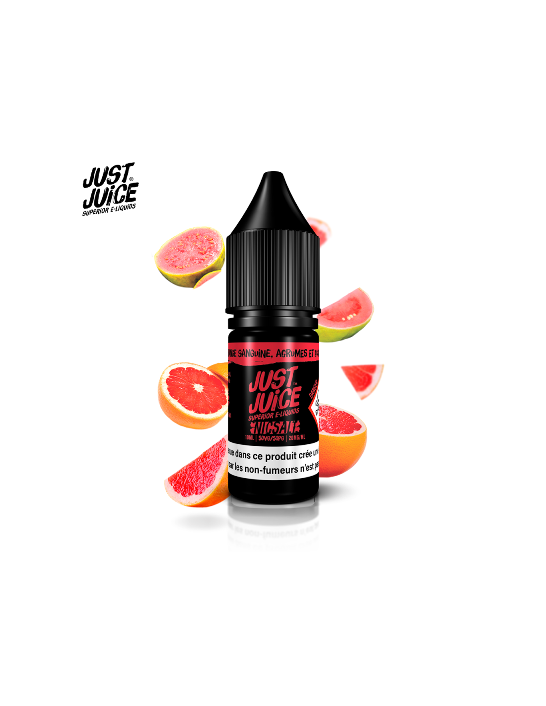 ORANGE SANGUINE CITRON ET GOYAVE 10ML NIC SALT - JUST JUICE 4,99 € AlkaVape