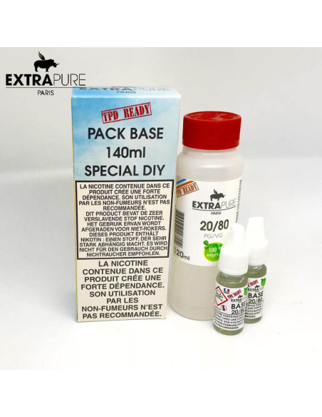 EXTRAPURE: PACK BASE 140ML - 20PG/80VG