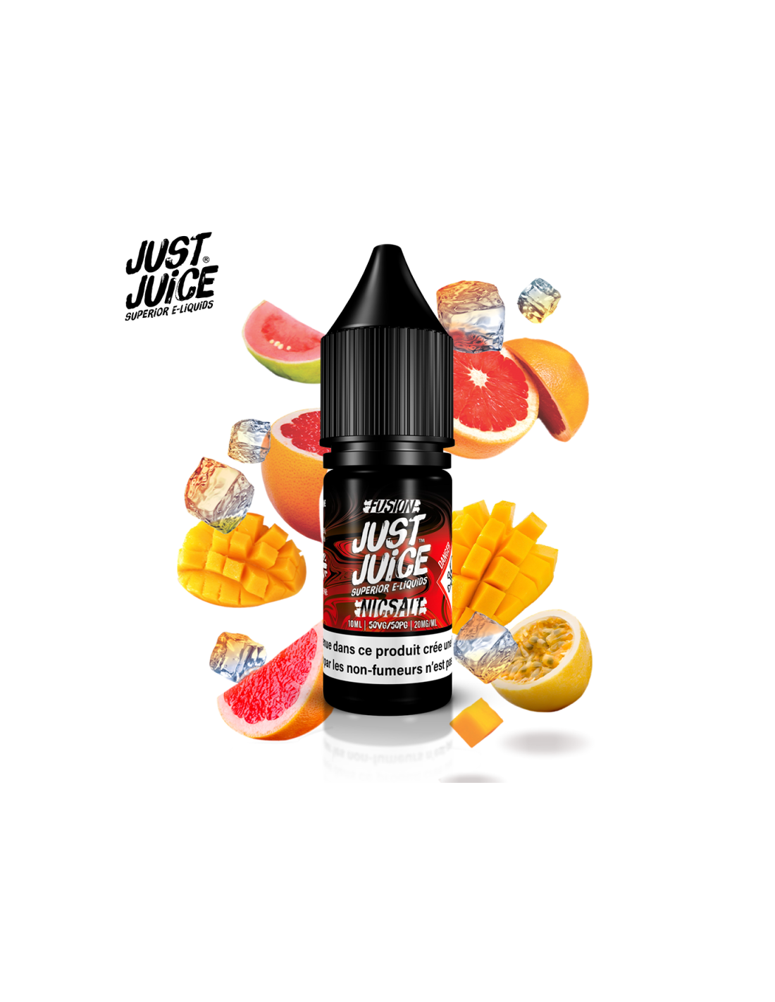 MANGUE ET ORANGE SANGUINE SUR GLACE 10ML NIC SALT - JUST JUICE 4,99 € AlkaVape