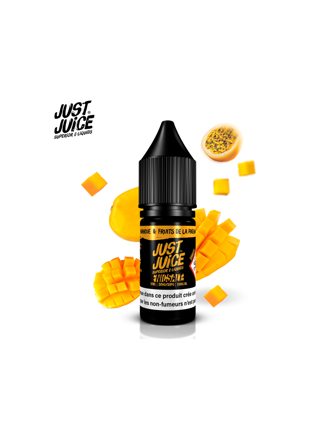MANGUE & FRUIT DE LA PASSION 10ML NIC SALT - JUST JUICE 4,99 € AlkaVape