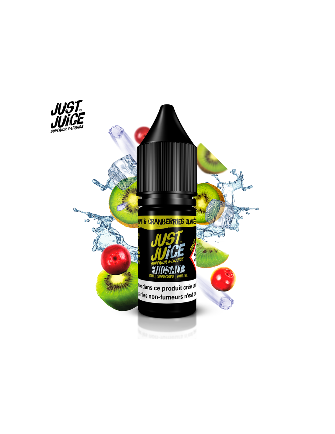 KIWI & CRANBERRIES GLACÉES 10ML NIC SALT - JUST JUICE 4,99 € AlkaVape