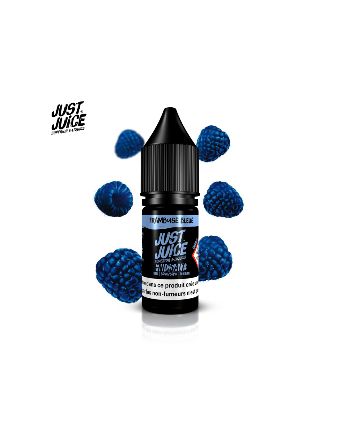 FRAMBOISE BLEUE 10ML NIC SALT - JUST JUICE 4,99 € AlkaVape