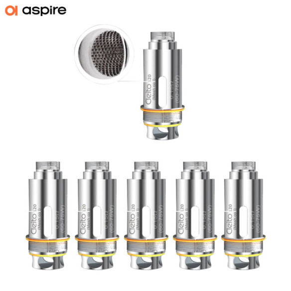 RÉSISTANCES MESH CLEITO 120 PRO (5PCS) - ASPIRE