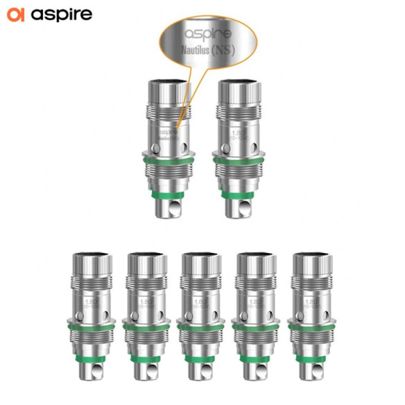 RÉSISTANCES NAUTILUS NICSALT (5PCS) - ASPIRE-9,99 €-AlkaVape-
