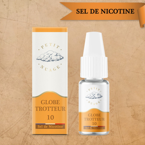 GLOBE TROTTEUR 10ML NIC SALT - PETIT NUAGE