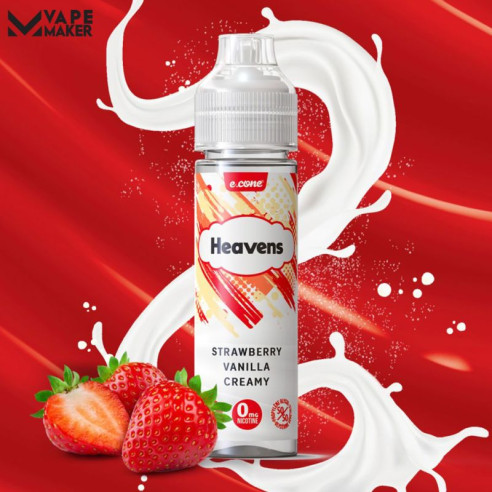 CREAMY STRAWBERRY 50ML - HEAVENS BY VAPE MAKER