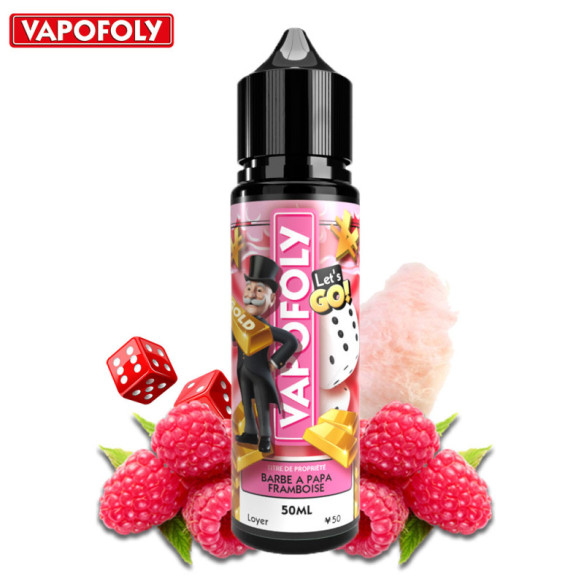 BARBE À PAPA FRAMBOISE 50ML - VAPOFOLY