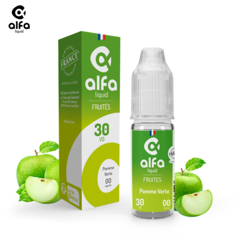 ALFALIQUID FRUITÉS - POMME VERTE 10ML