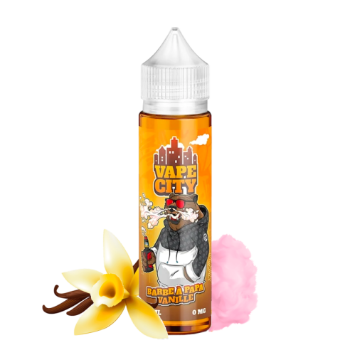 BARBE À PAPA VANILLE 50ML - VAPE CITY