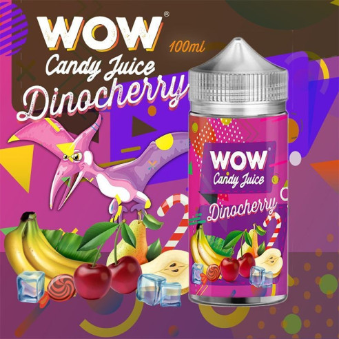 DINOCHERRY 100ML - WOW CANDY JUICE BY MADE IN VAPE