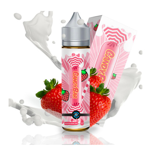 CANDY BAR FRAISE LACTÉE 50ML - AROMAZON