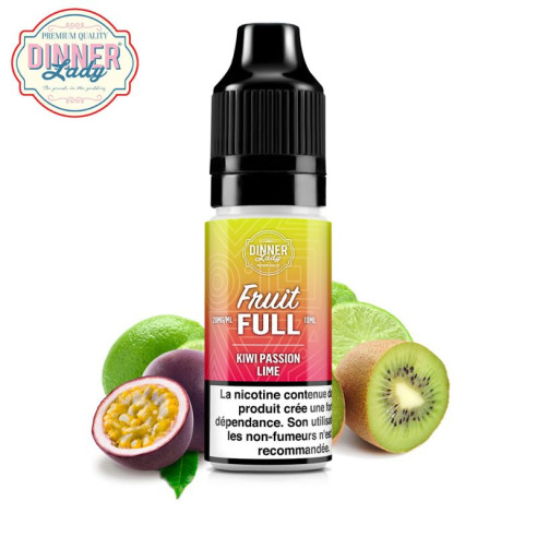 KIWI PASSION LIME 10ML NIC SALT - FRUIT FULL BY DINNER LADY