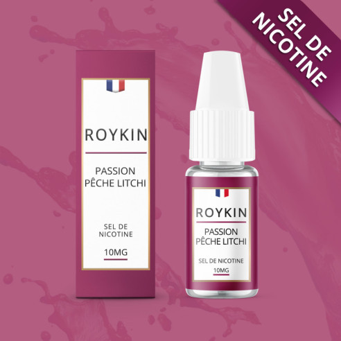 PASSION PÊCHE LITCHI 10ML NIC SALT - ROYKIN