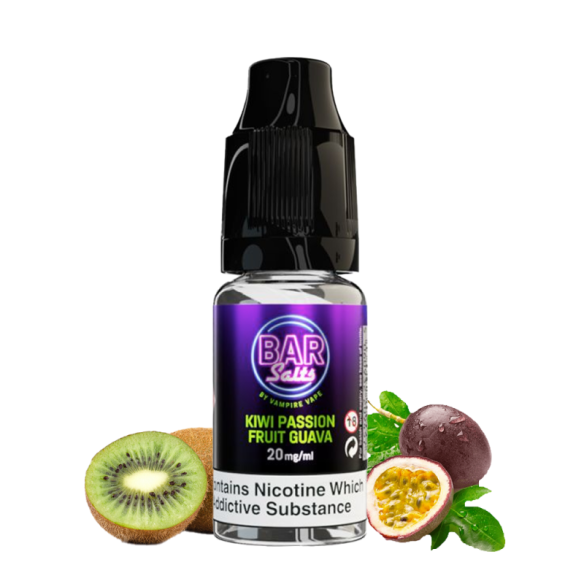 KIWI PASSION FRUITS GUAVA 10ML - BAR SALTS BY VAMPIRE VAPE