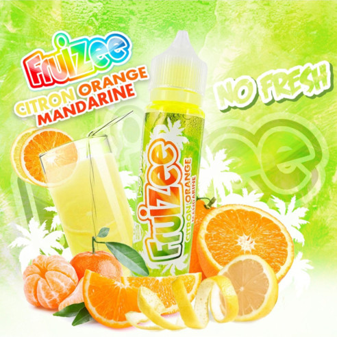 CITRON ORANGE MANDARINE 50ML - FRUIZEE NO FRESH BY ELIQUID FRANCE