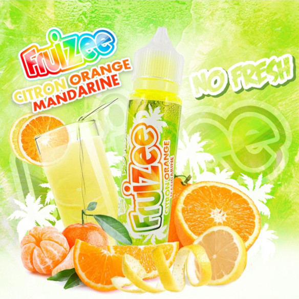 CITRON ORANGE MANDARINE 50ML - FRUIZEE NO FRESH BY ELIQUID FRANCE
