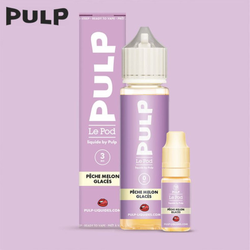 PACK PÊCHE MELON GLACÉS 60ML - LE POD LIQUIDE BY PULP
